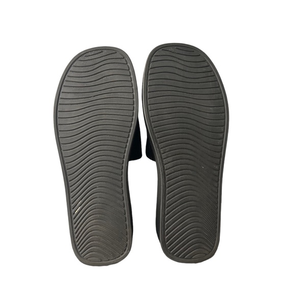 Steve Madden Black Bennet Platform Fabric Slides Sandals Size 9.5 - Picture 10 of 11